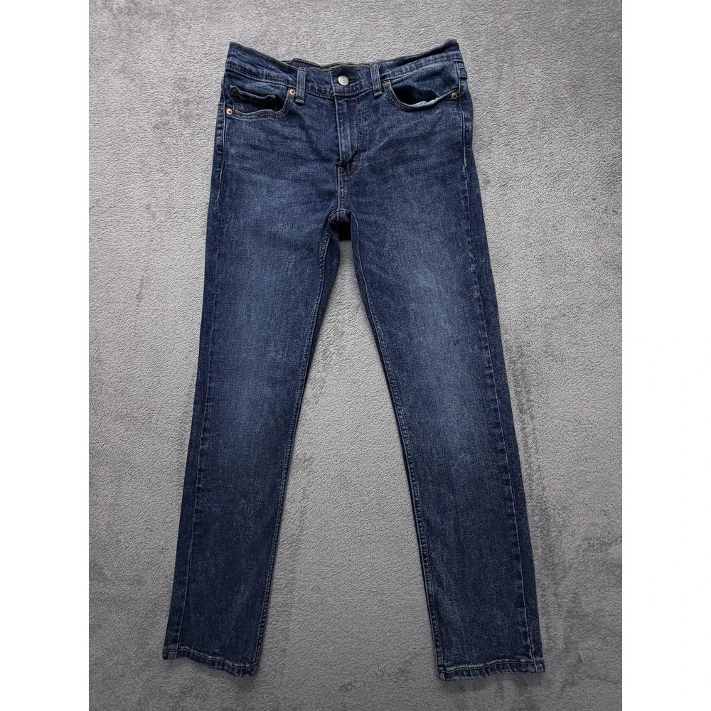 Levi's 511 Slim Fit Jeans Mens Measured 30x29 Blue Stretch Medium Wash Zip Fly